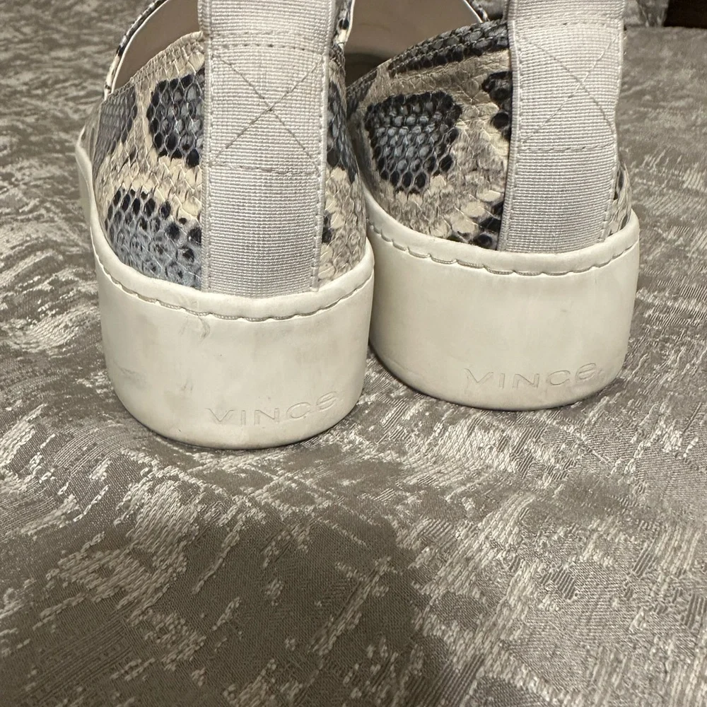 Vince Saxon 2 Slip-On Mottled Cloud Snake Shoe